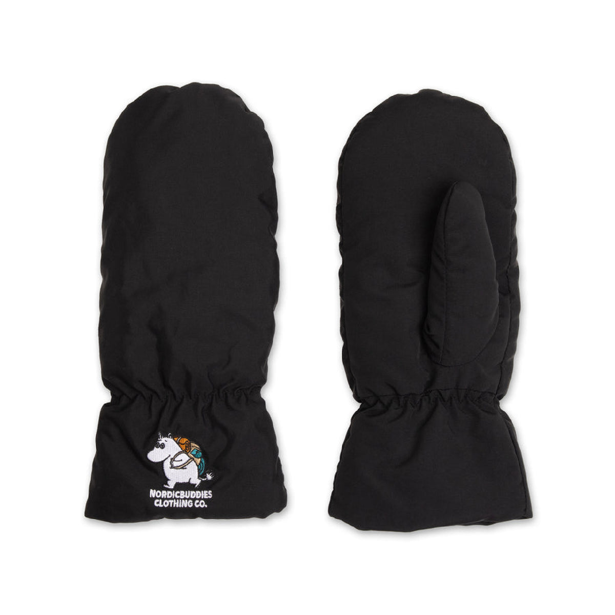 Moomin Puffer Mittens Moomintroll Black
