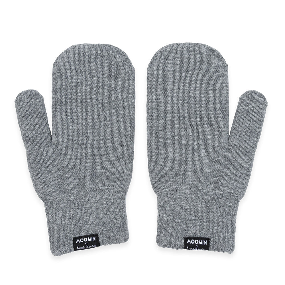 Moomintroll Adult Mittens Grey