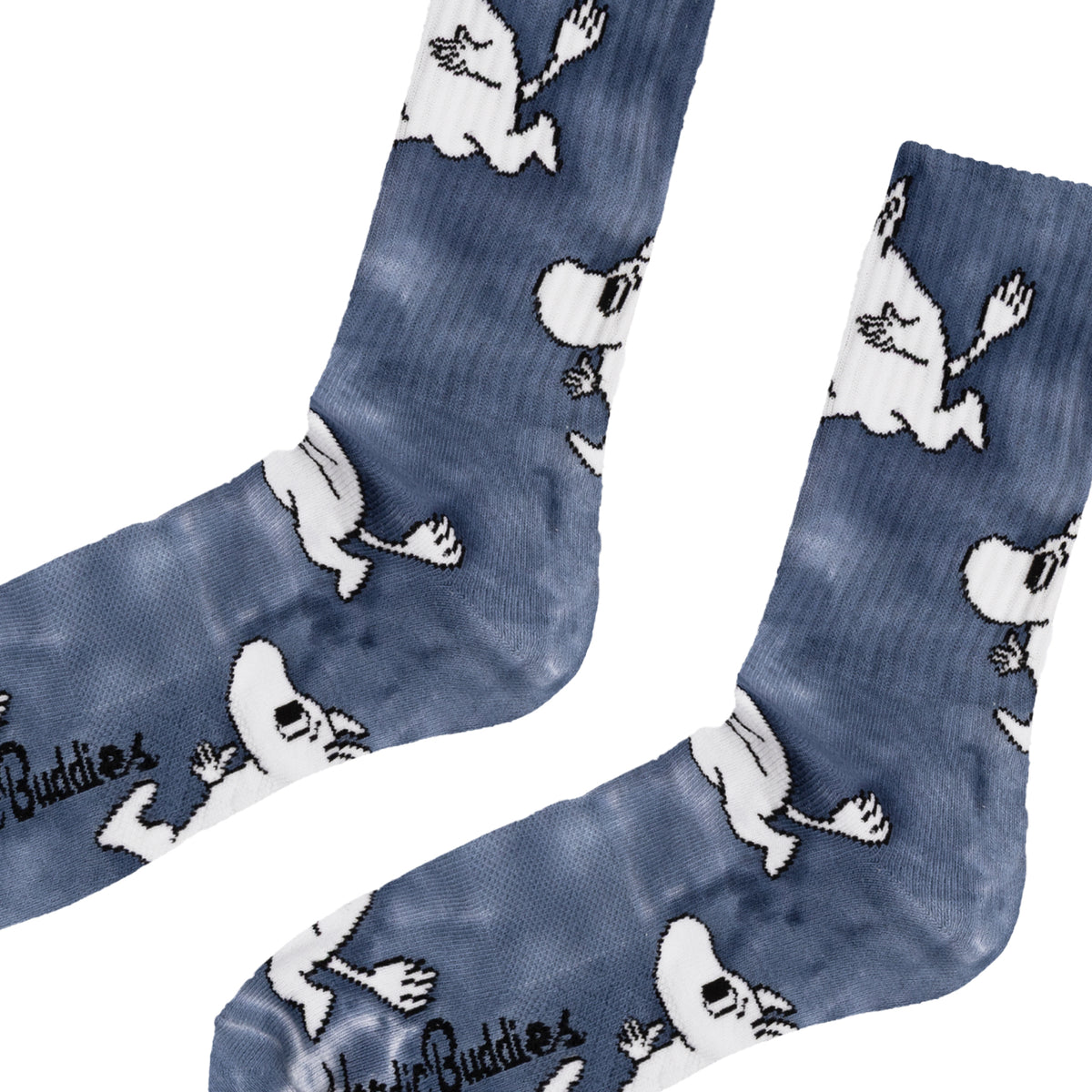 Moomin Retro Socks Moomintroll Tie Dye 40-45 Blue