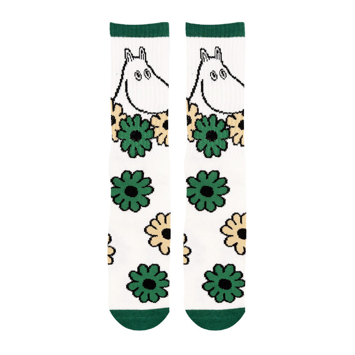 Moomin Retro Socks Moomintroll Garden