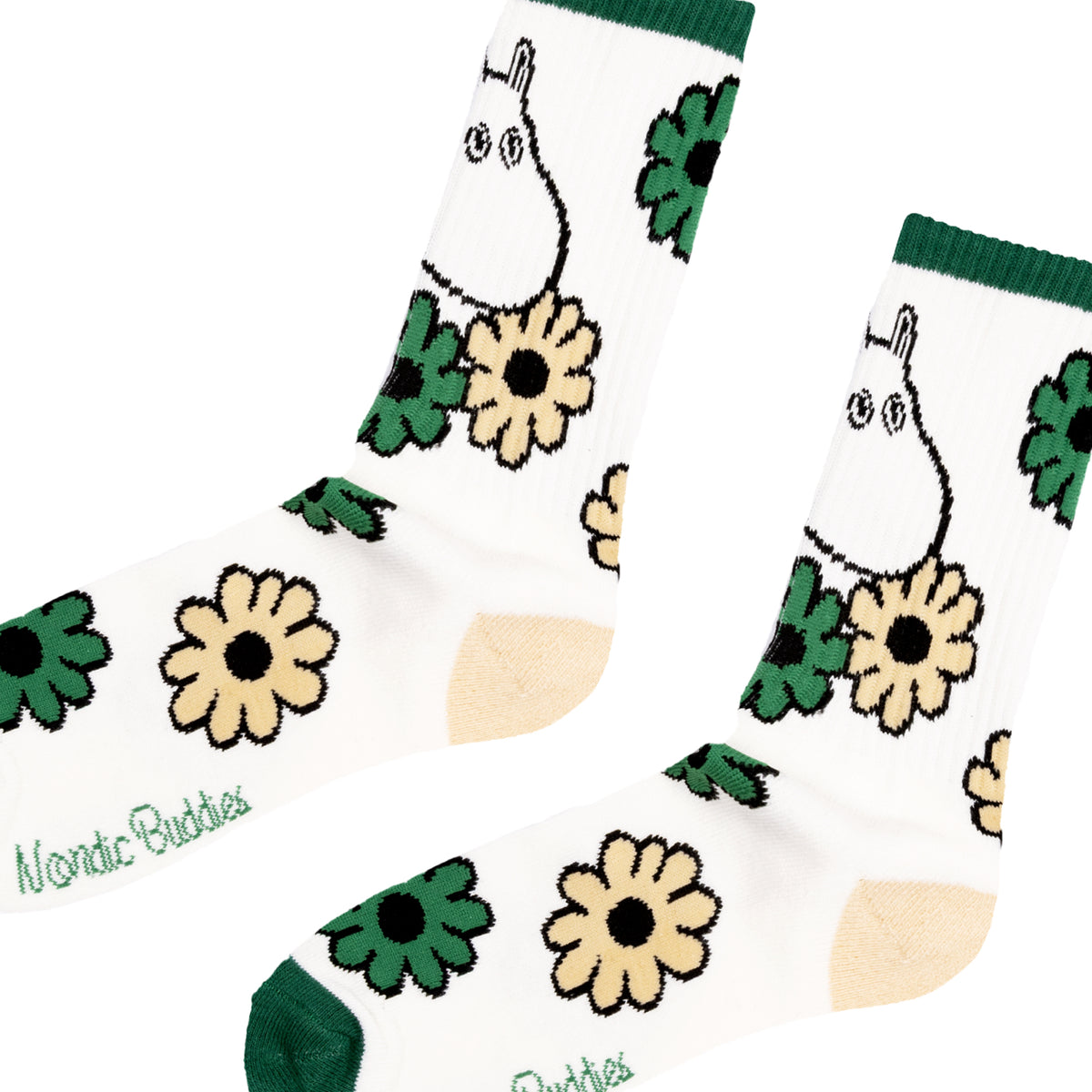 Moomin Retro Socks Moomintroll Garden