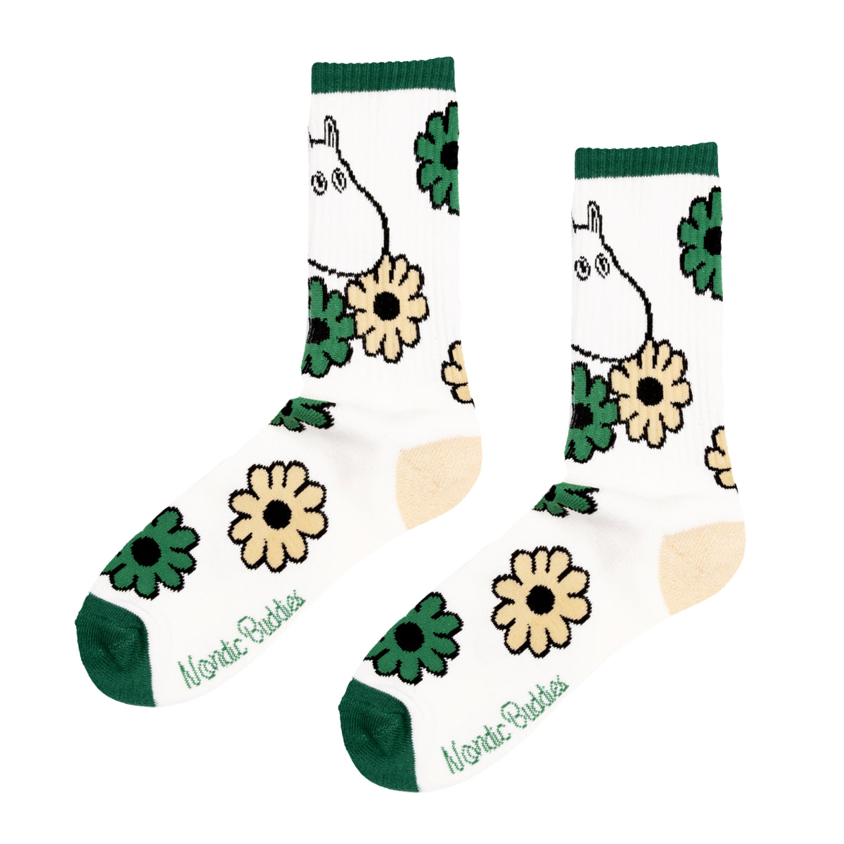Moomin Retro Socks Moomintroll Garden