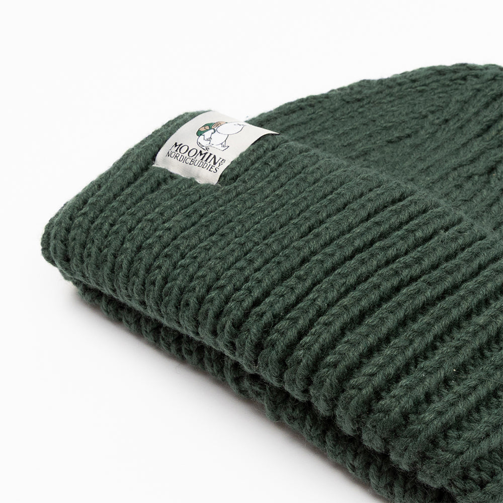 Moomintroll Chunky Beanie Dark Green