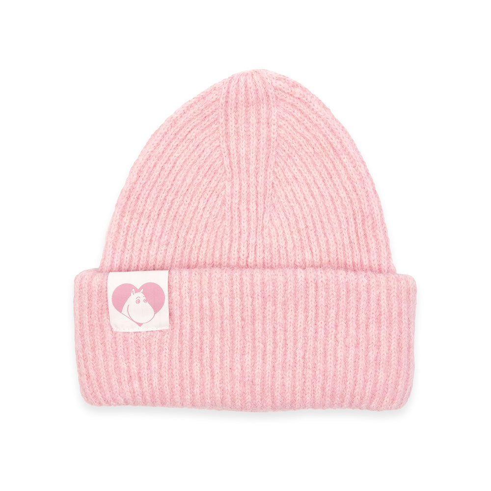 Moomintroll Love Fluffy Chunky Beanie Pink
