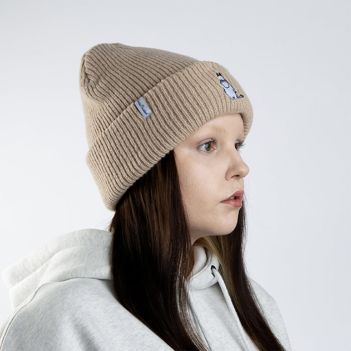 Beanie Adult Angry Moomintroll Beige