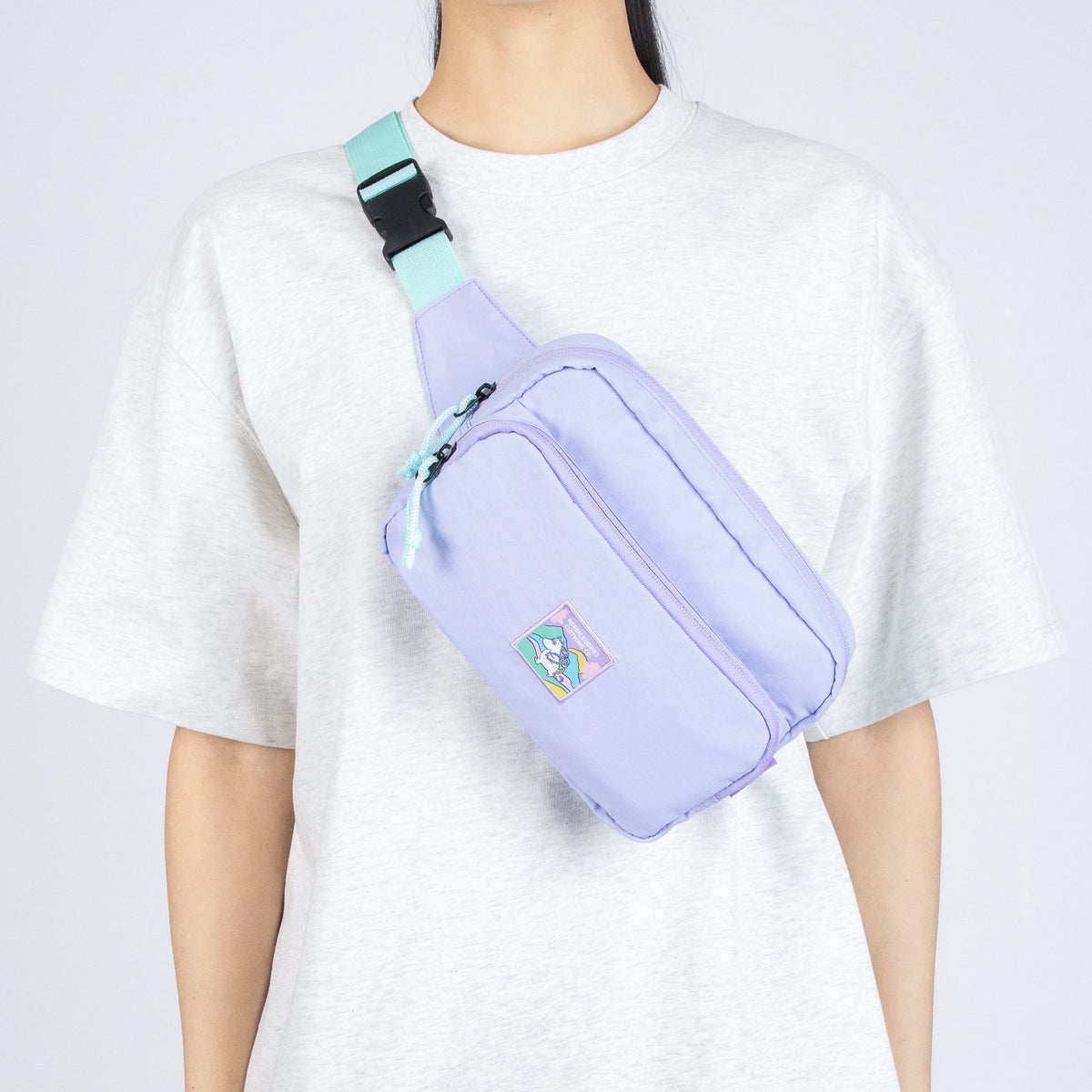 Retro Waist Bag Moomintroll Lilac
