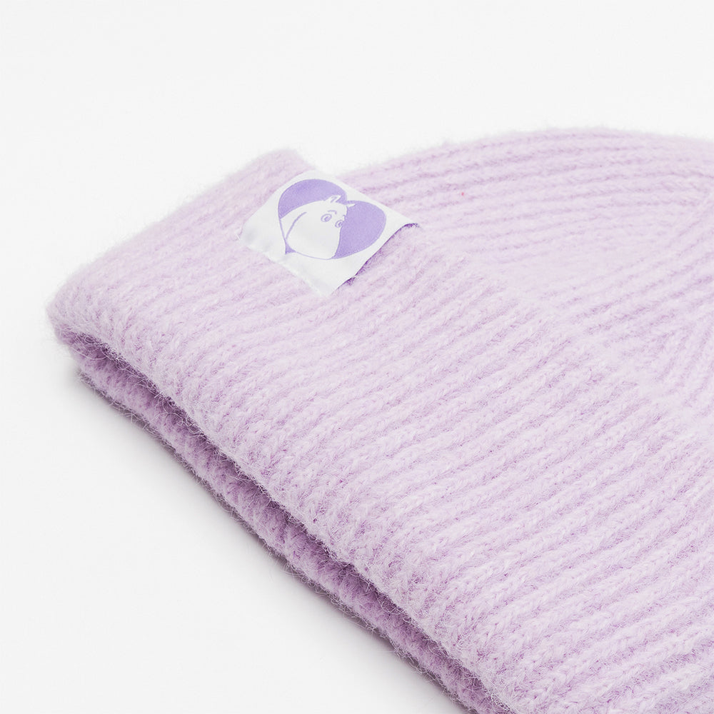 Moomintroll Love Fluffy Chunky Beanie Lilac