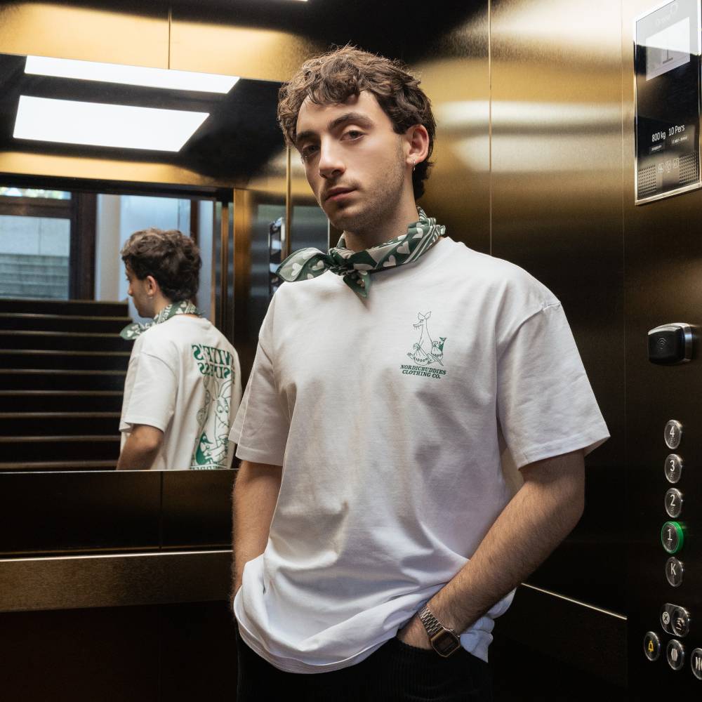 Moomintroll & Snorkmaiden Scarf Green