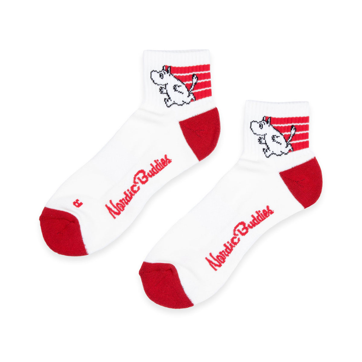 Ankle Socks Active Moomintroll White/Red 40-45