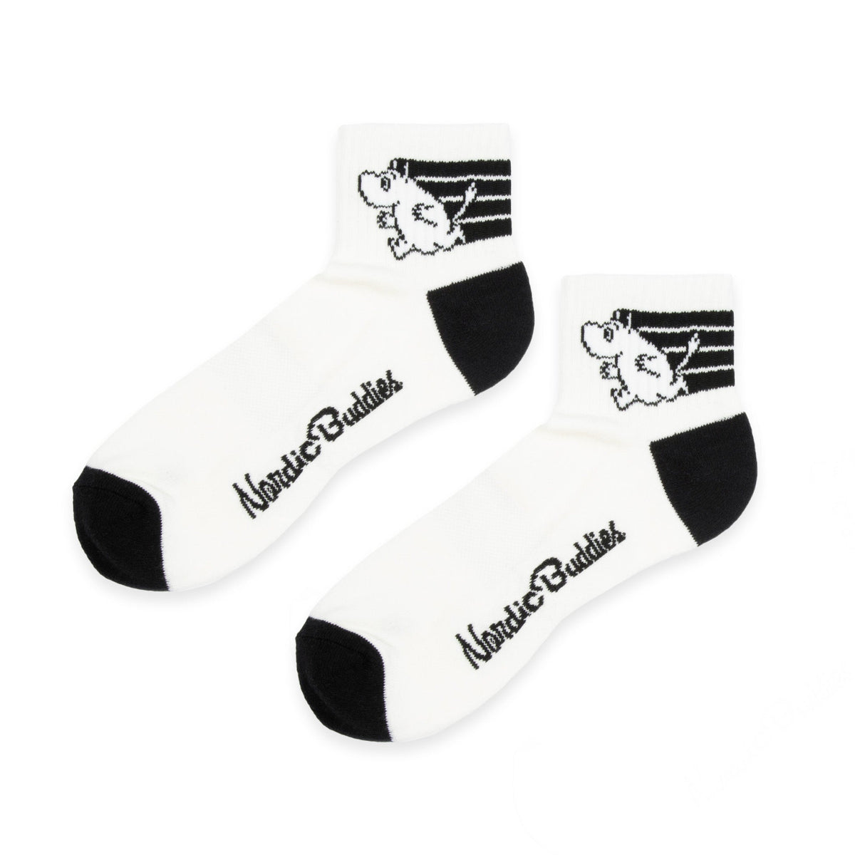 Ankle Socks Active Moomintroll White/Black 36-42