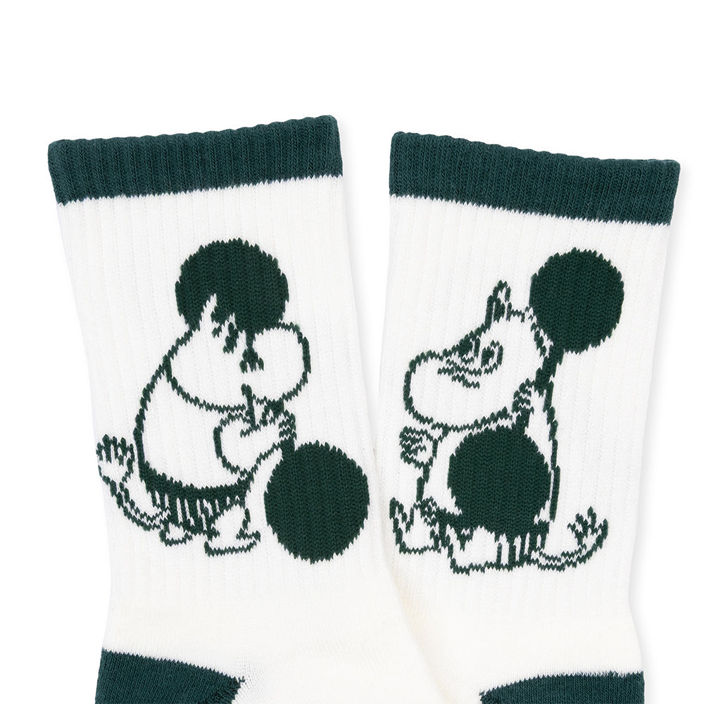 Moomintroll Exercising Active Socks 40-45 B&W