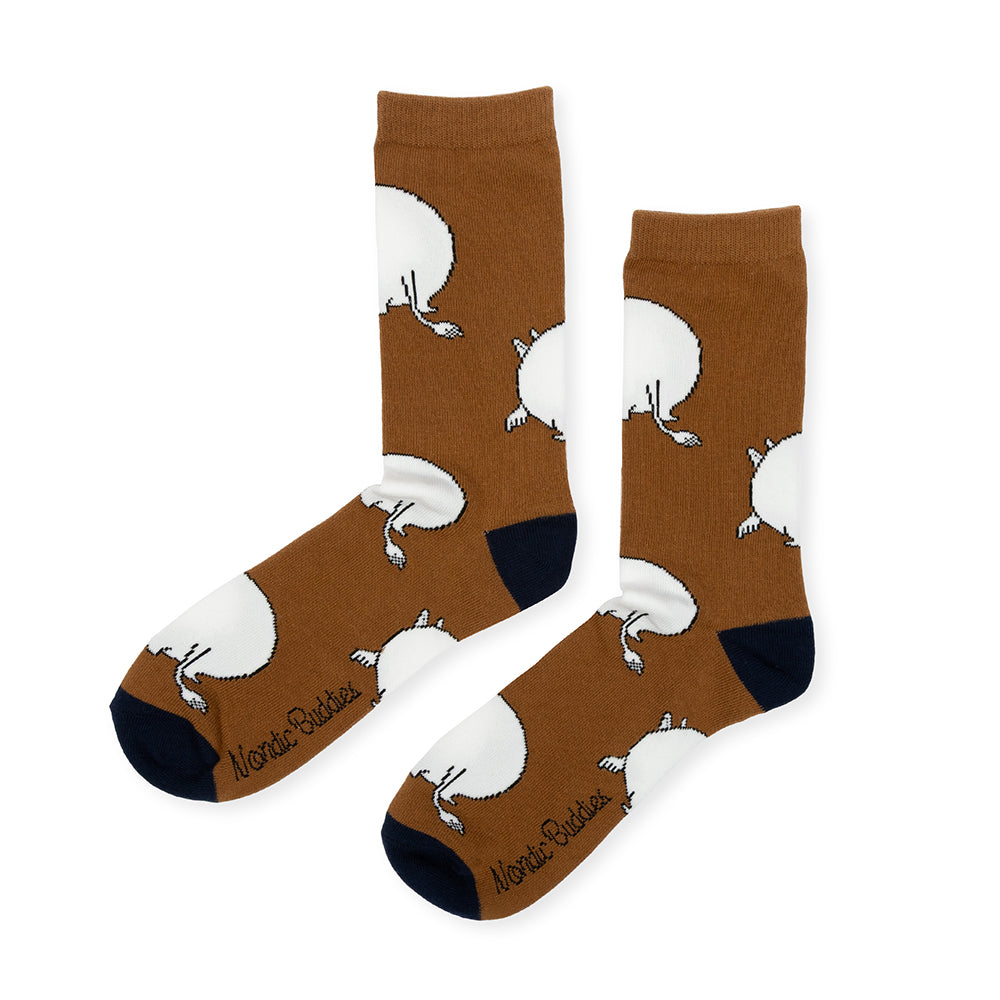Moomintroll's Butt 40-45 Socks Brown