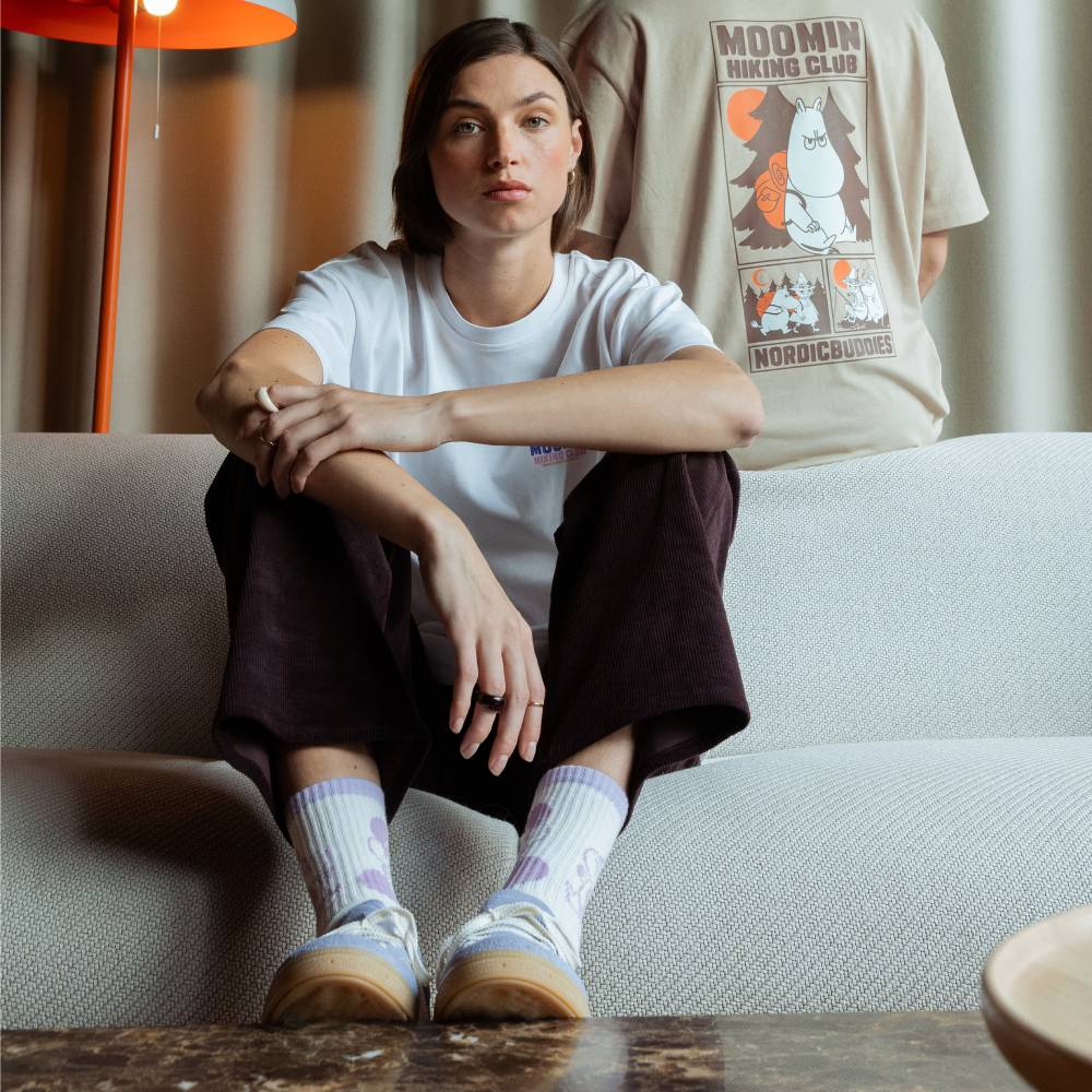 Moomintroll Exercising Active Socks 36-42 Lilac