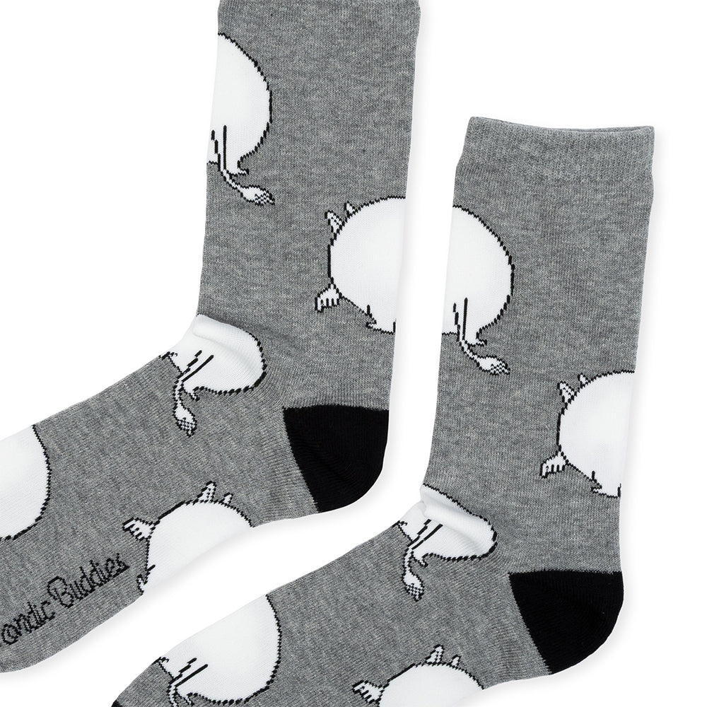 Moomintroll's Butt 40-45 Socks Grey