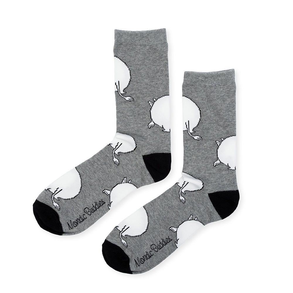 Moomintroll's Butt 40-45 Socks Grey