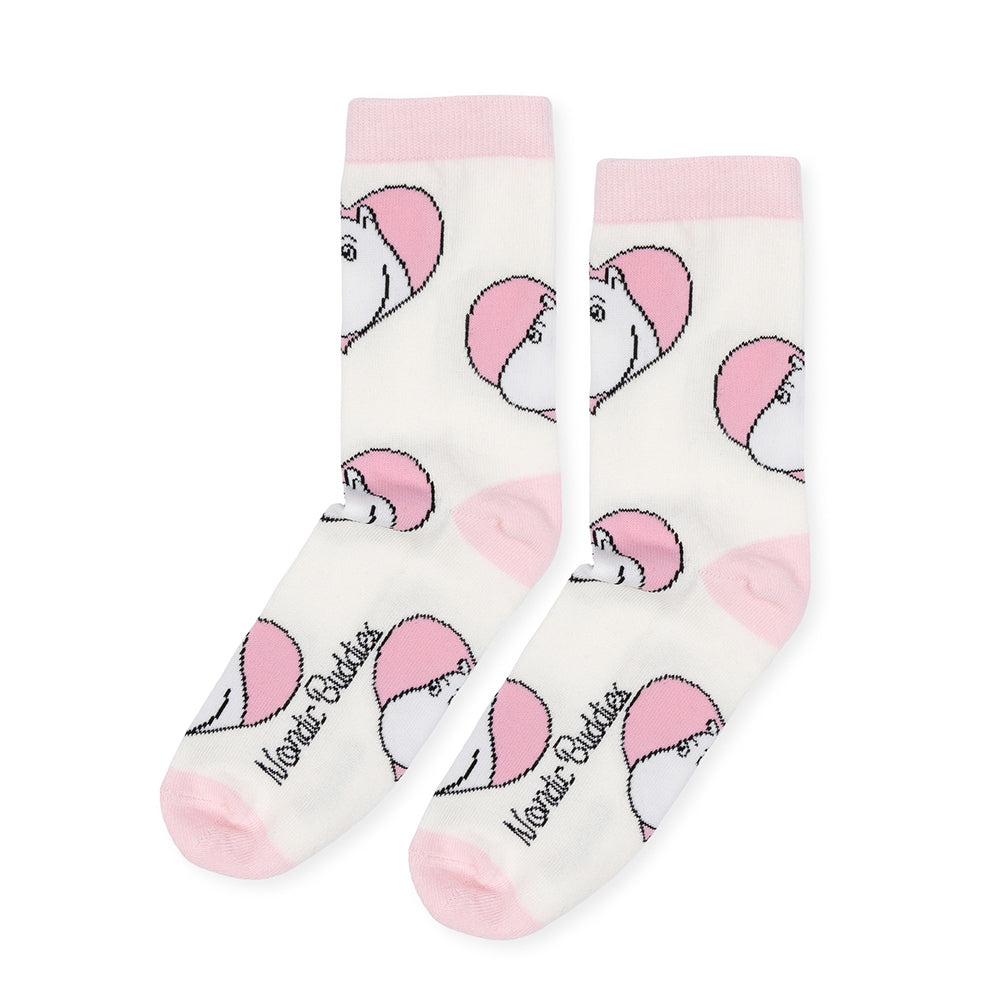 Moomintroll Heart 36-42 Socks White