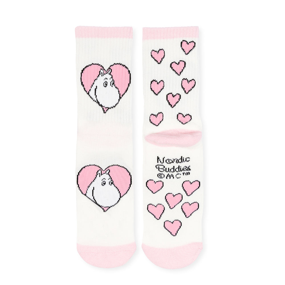Moomintroll Love Retro Socks 36-42 White