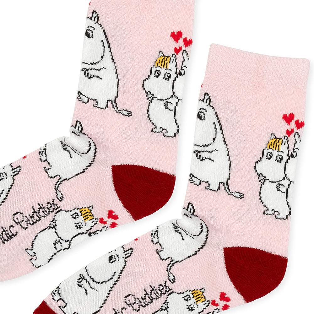 Moomins Love 36-42 Socks Pink