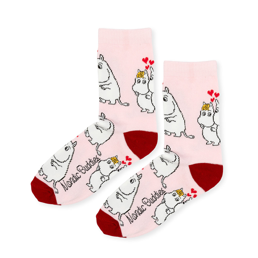 Moomins Love 36-42 Socks Pink
