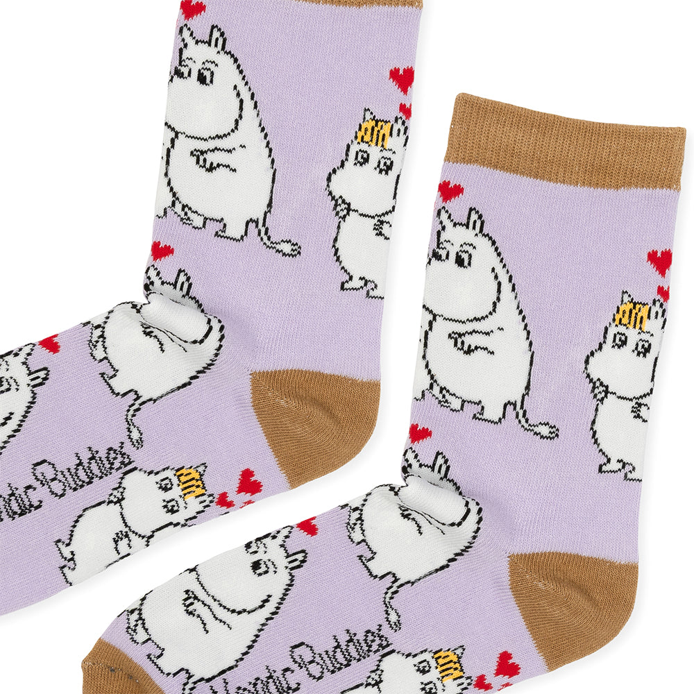 Moomins Love 36-42 Socks Lilac
