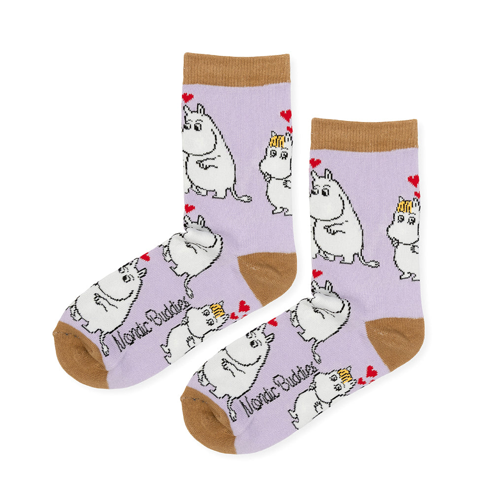 Moomins Love 36-42 Socks Lilac