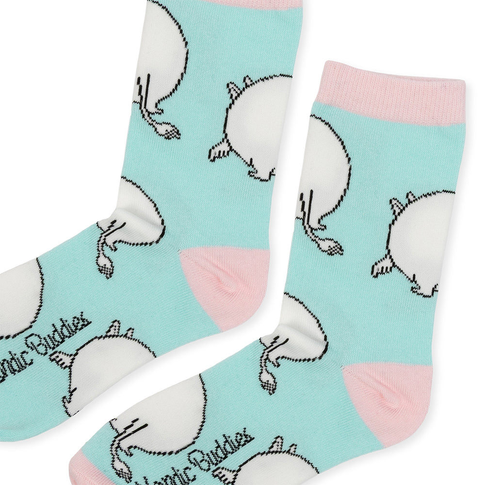 Moomintroll's Butt 36-42 Socks Turquoise