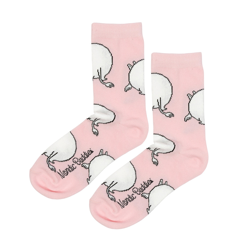 Moomintroll's Butt 36-42 Socks Pink