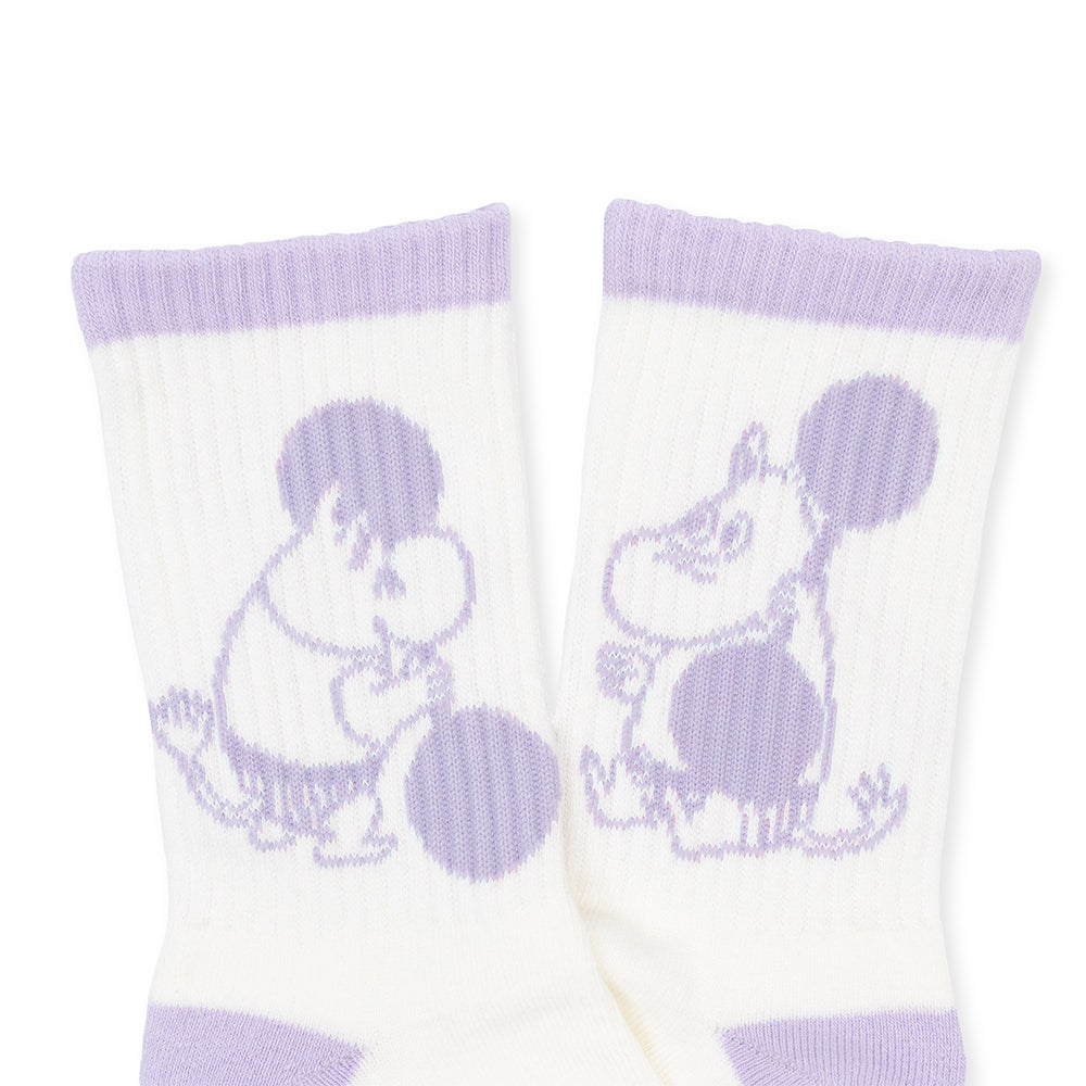 Moomintroll Exercising Active Socks 36-42 Lilac