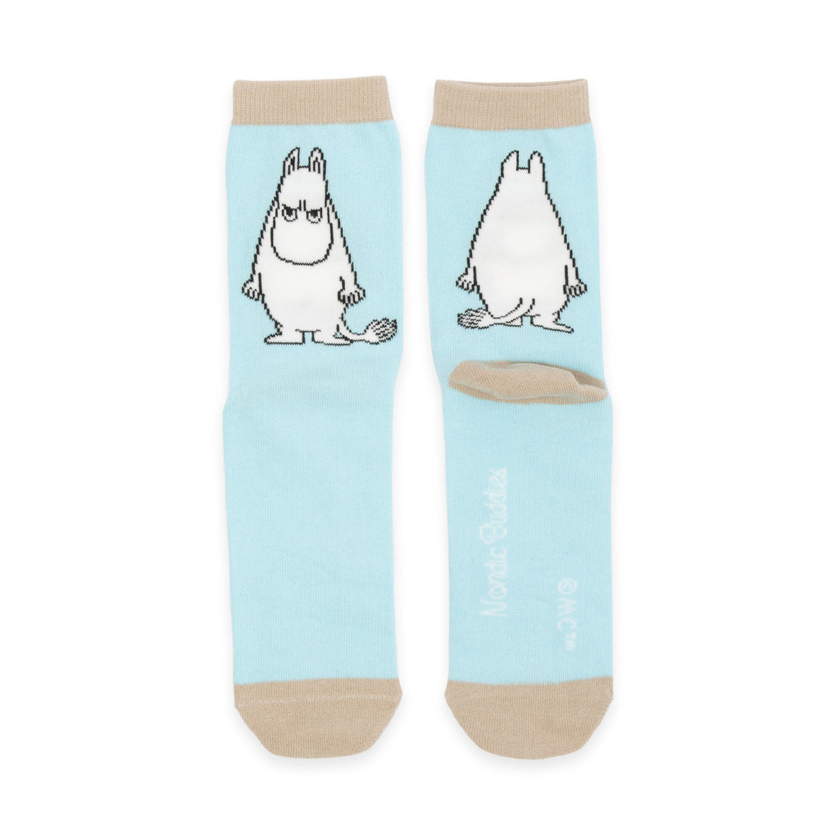 Moomin Socks Angry Moomintroll Light Blue