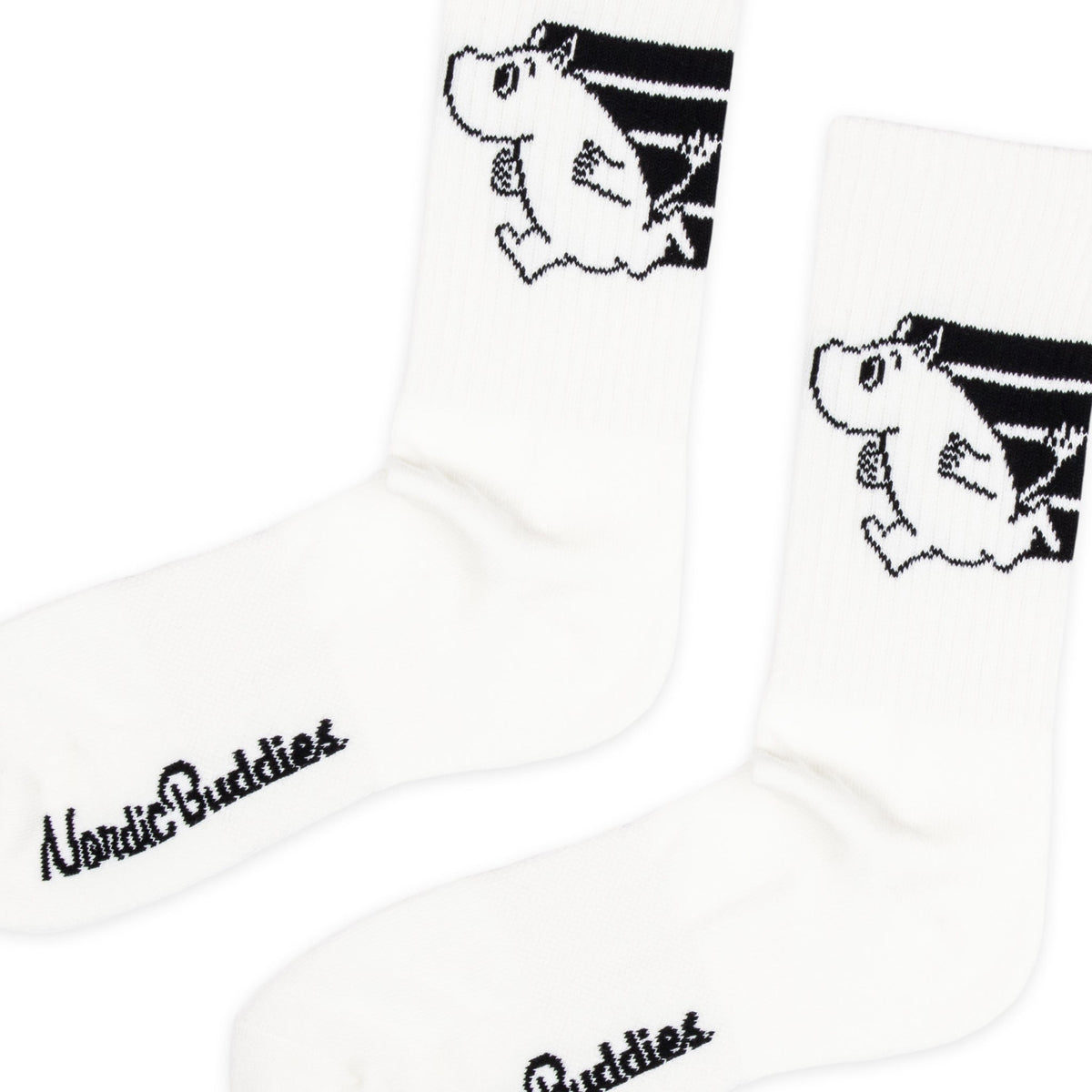 Moomin Active Socks Moomintroll Black And White 40-45