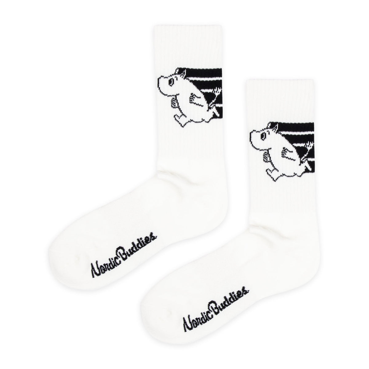 Moomin Active Socks Moomintroll Black And White 40-45
