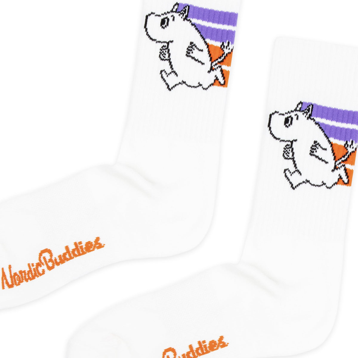 Moomin Active Socks Moomintroll White/Purple/Orange