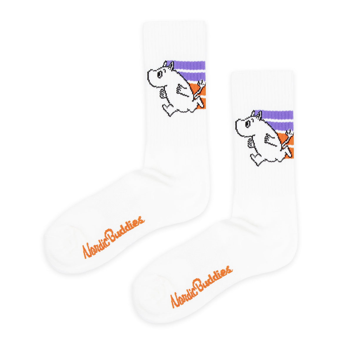 Moomin Active Socks Moomintroll White/Purple/Orange