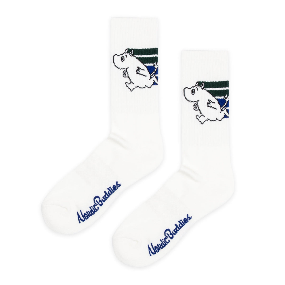 Moomin Active Socks Moomintroll White/Blue/Green