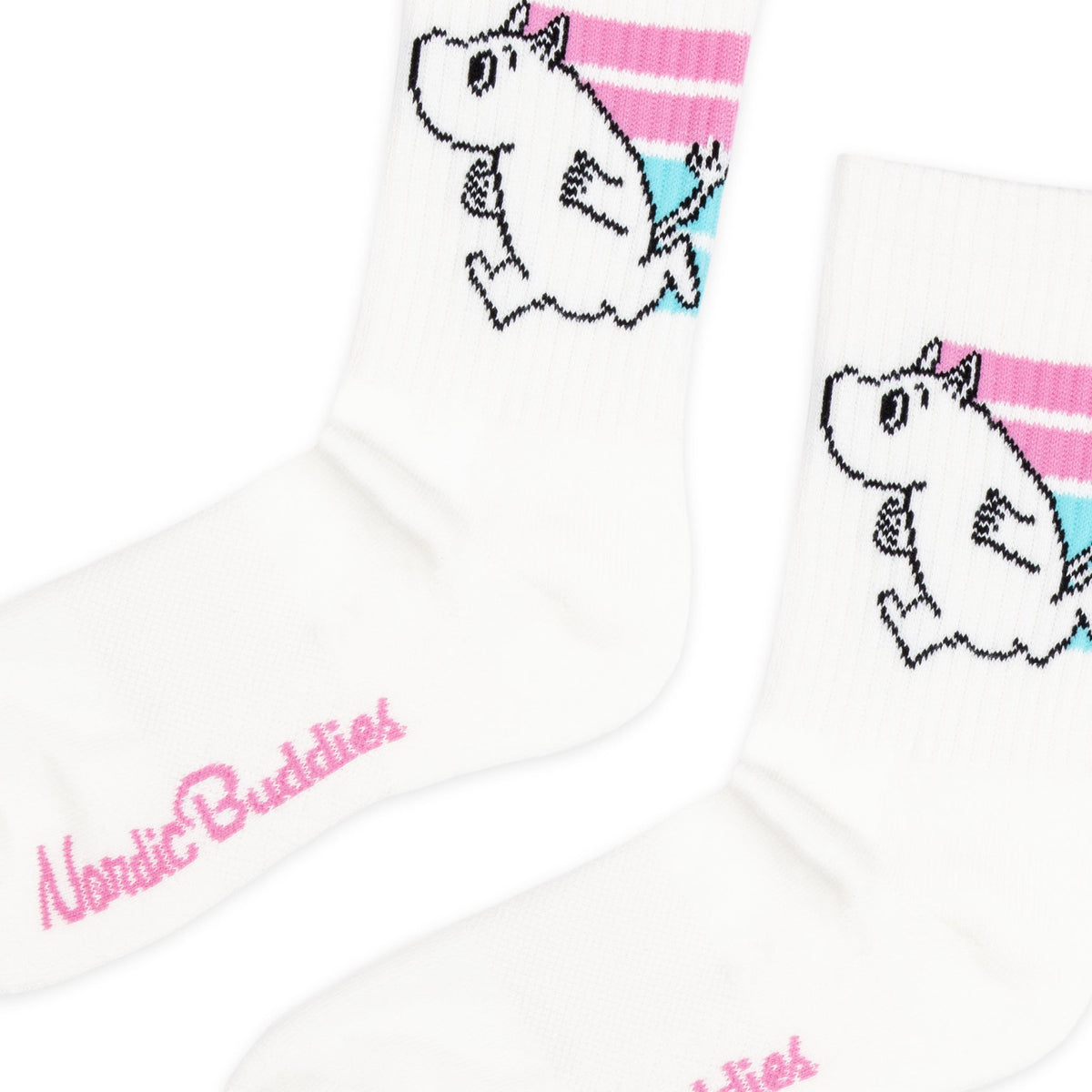Moomin Active Socks Moomintroll Pink/White 36-42
