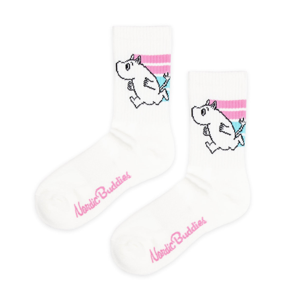 Moomin Active Socks Moomintroll Pink/White 36-42