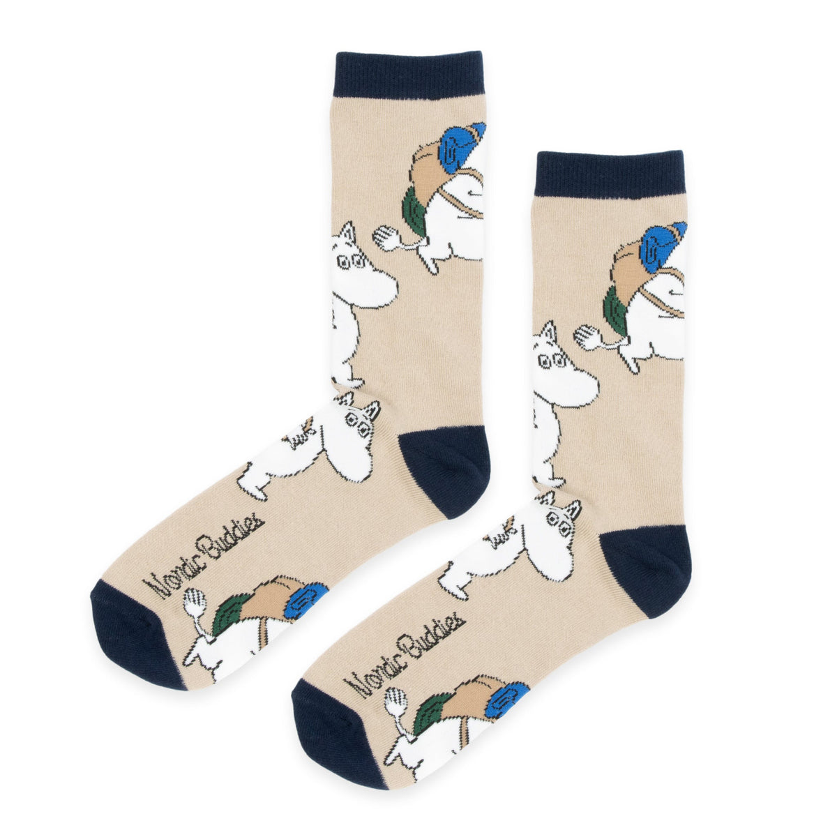 Moomin Socks Moomintroll Adventure Beige