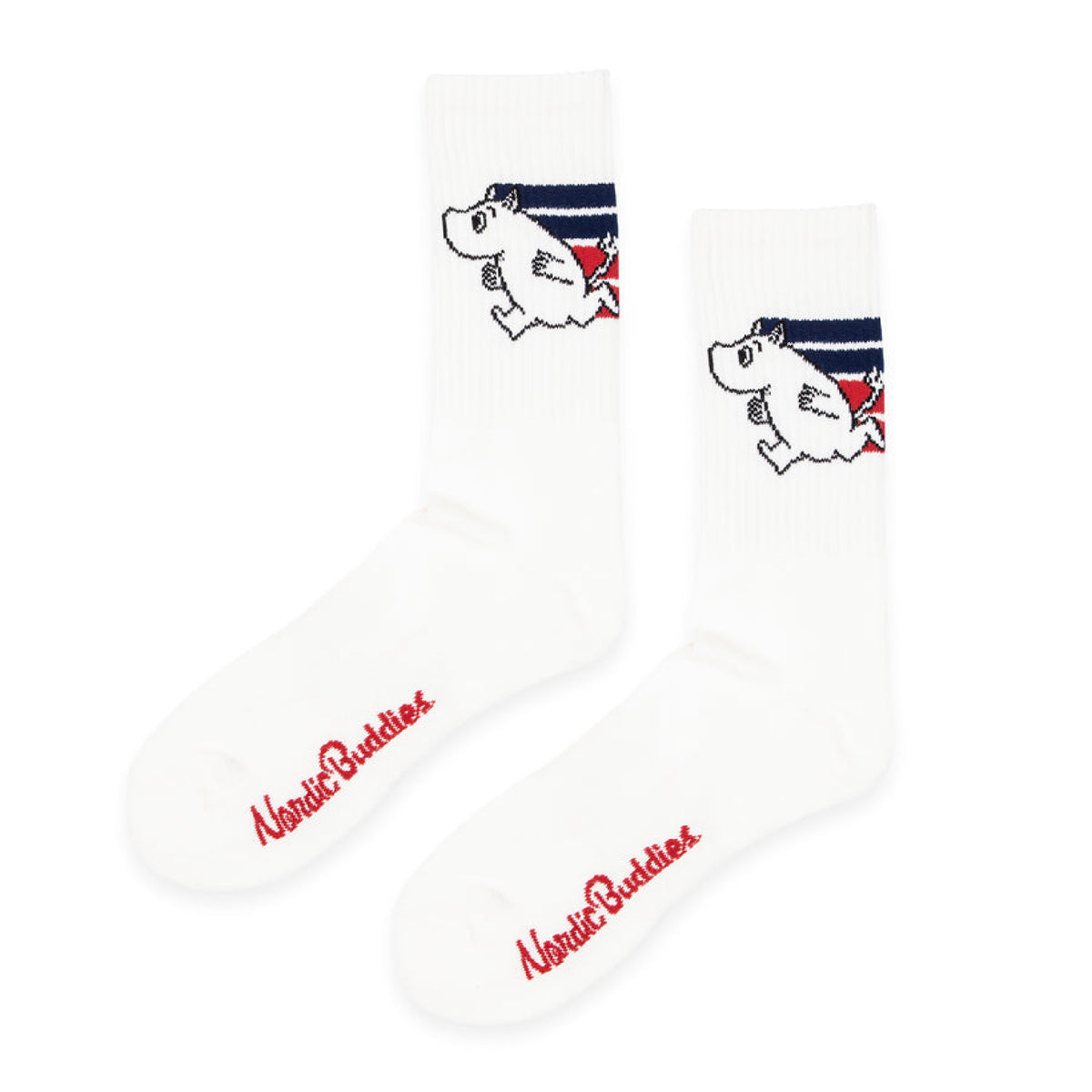 Moomin Active Socks Moomintroll White/Blue/Red