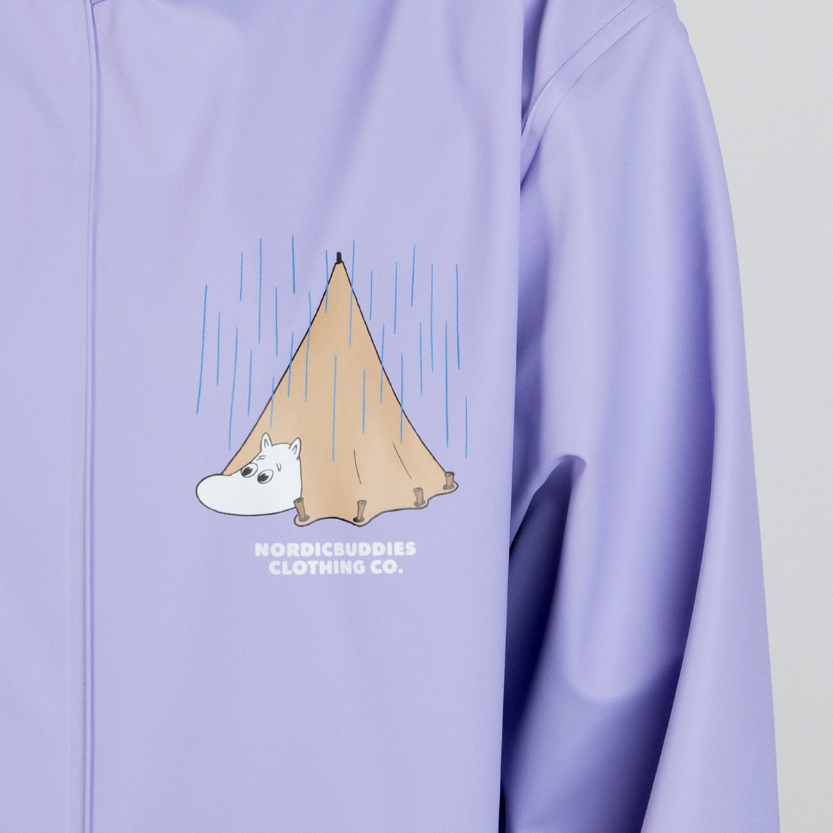Moomin Adventure Rain Coat Lilac
