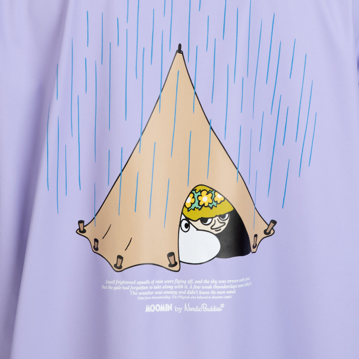 Moomin Adventure Rain Coat Lilac