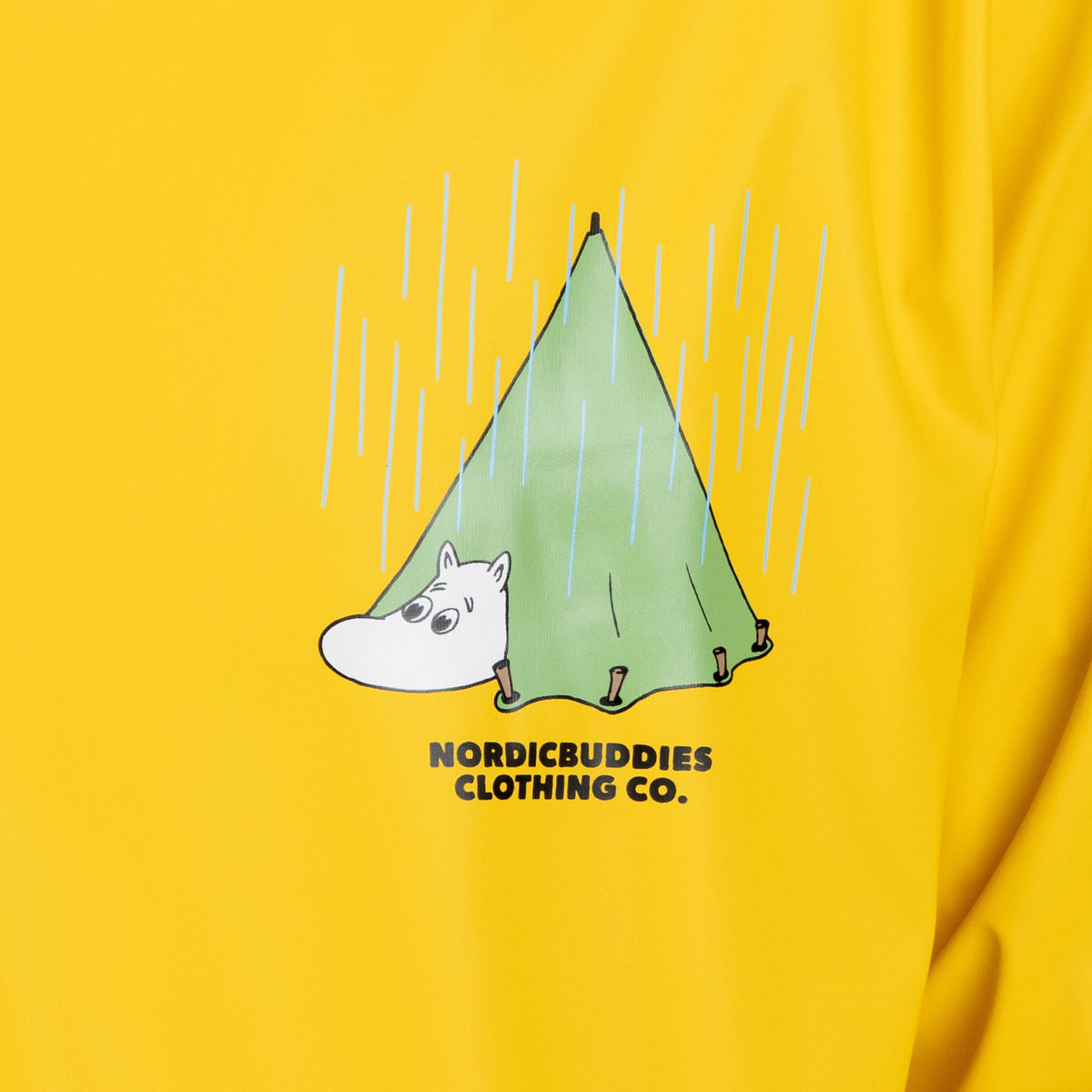 Moomin Adventure Rain Coat Yellow