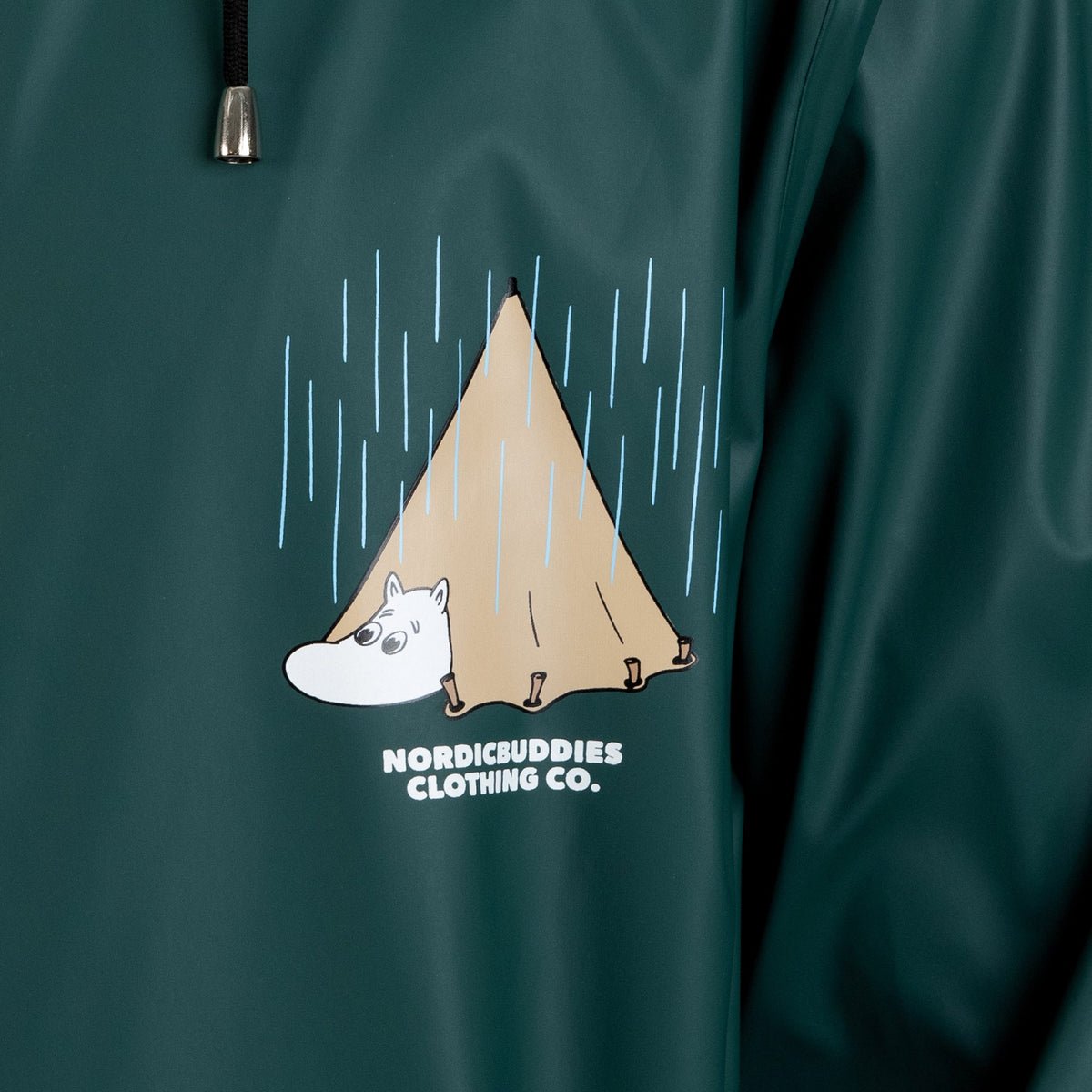 Moomin Adventure Rain Coat Green