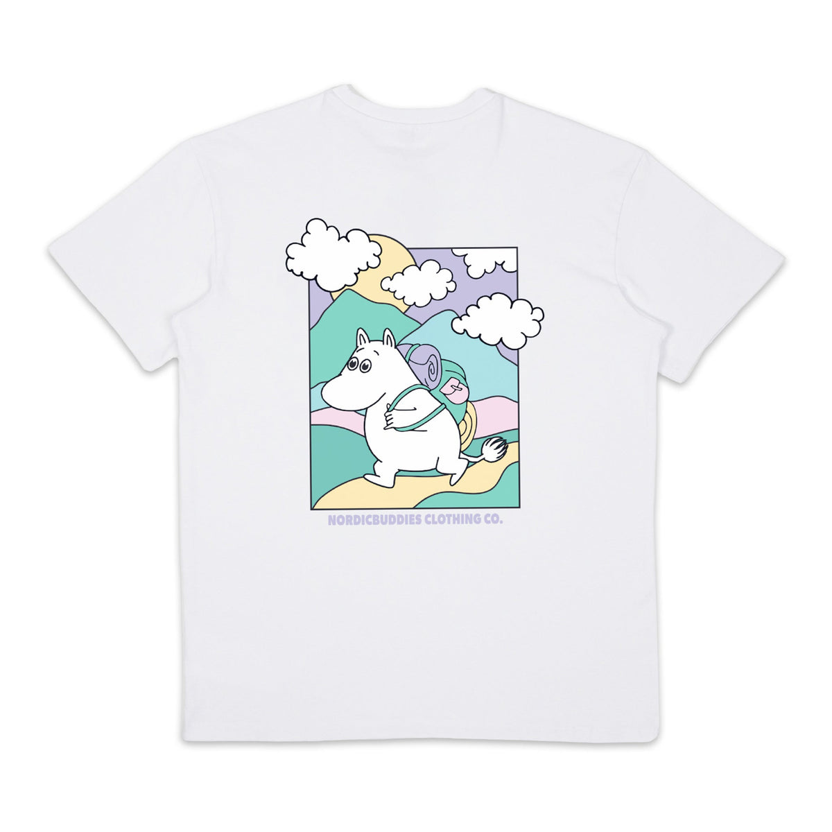 T-shirt Moomintroll Adventuring White