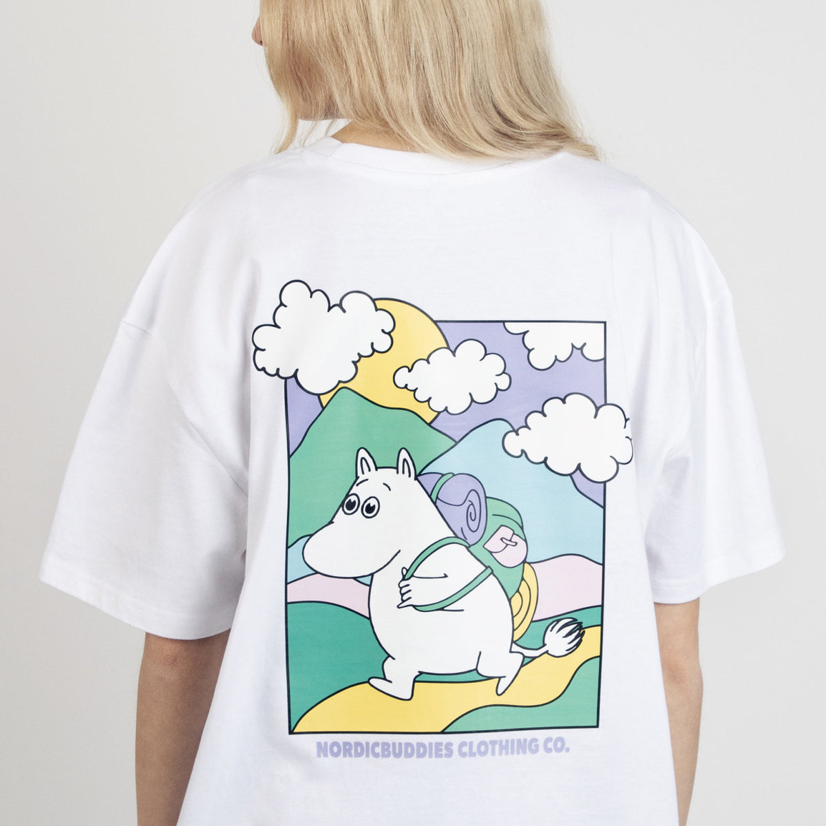 T-shirt Moomintroll Adventuring White