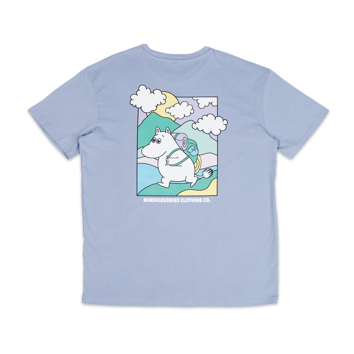 T-shirt Moomintroll Adventuring Light Blue
