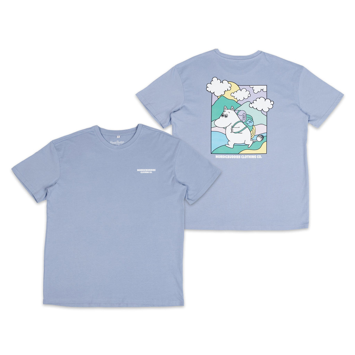 T-shirt Moomintroll Adventuring Light Blue