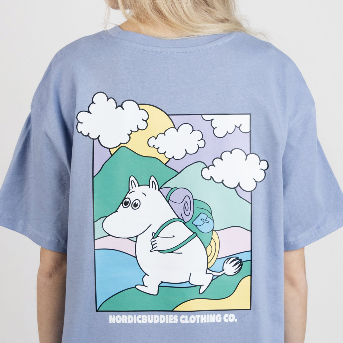 T-shirt Moomintroll Adventuring Light Blue