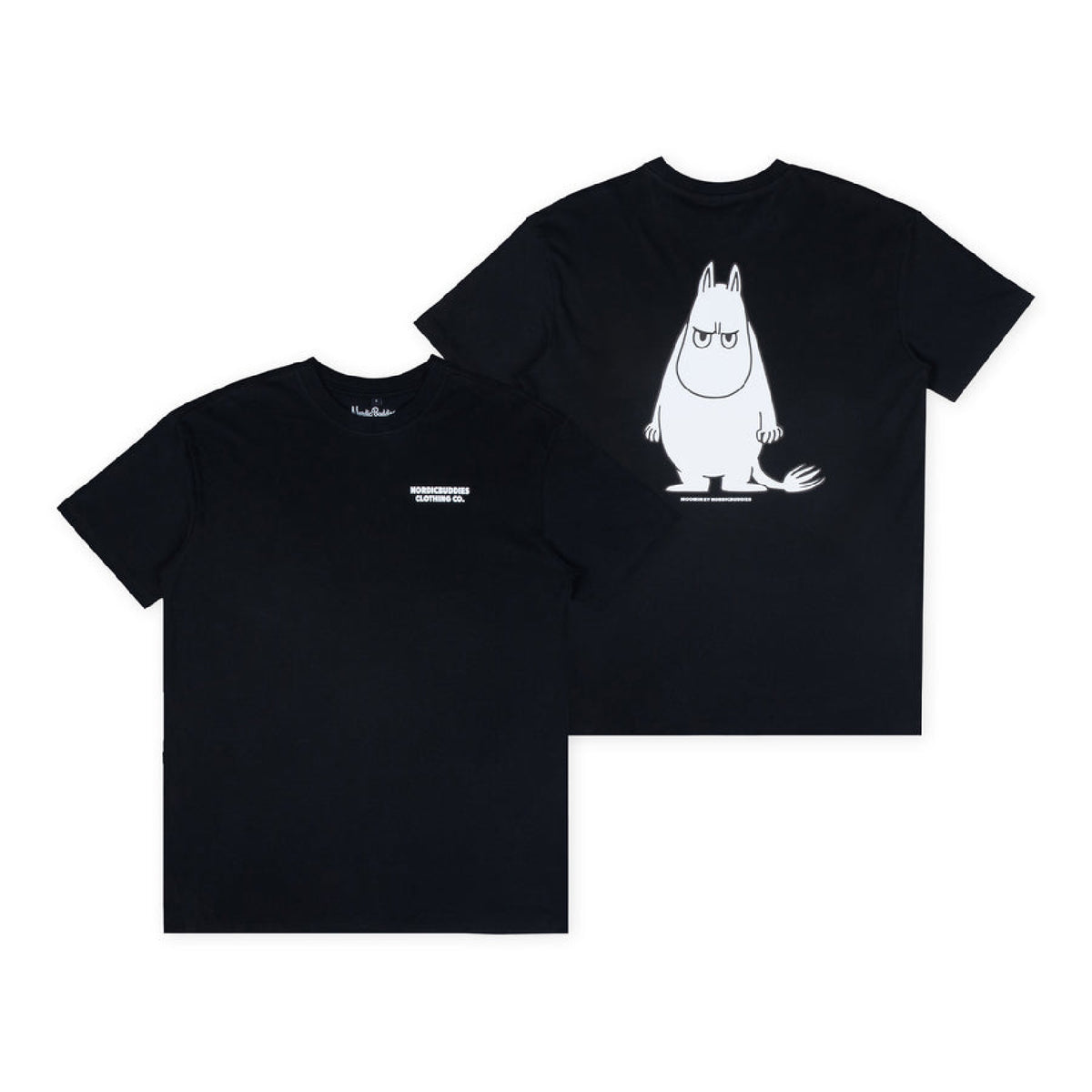 T-shirt Moomintroll Angry Black