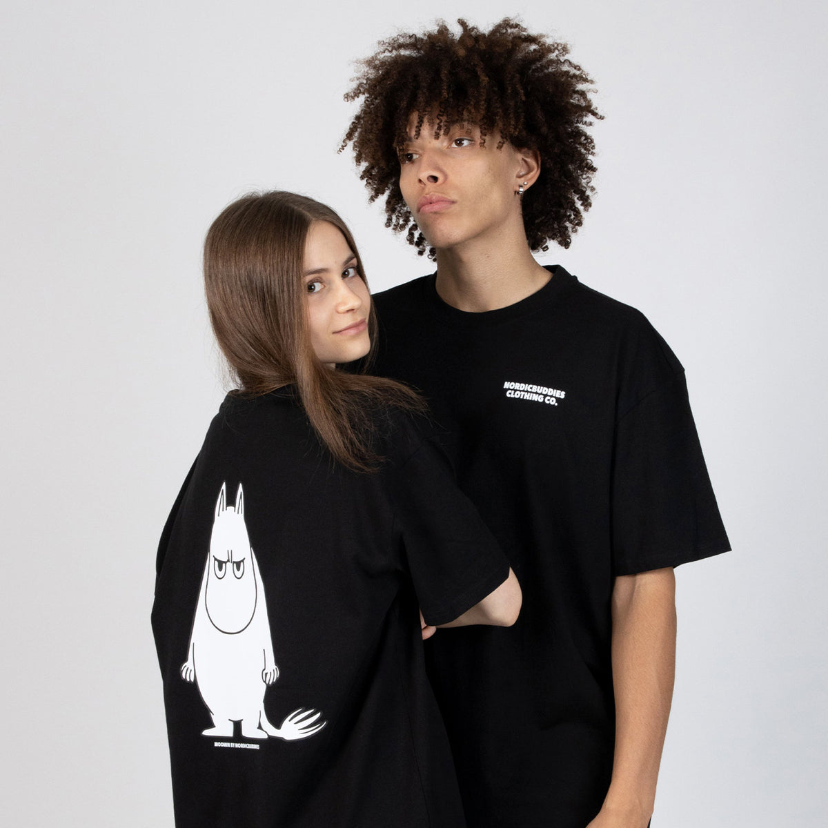 T-shirt Moomintroll Angry Black