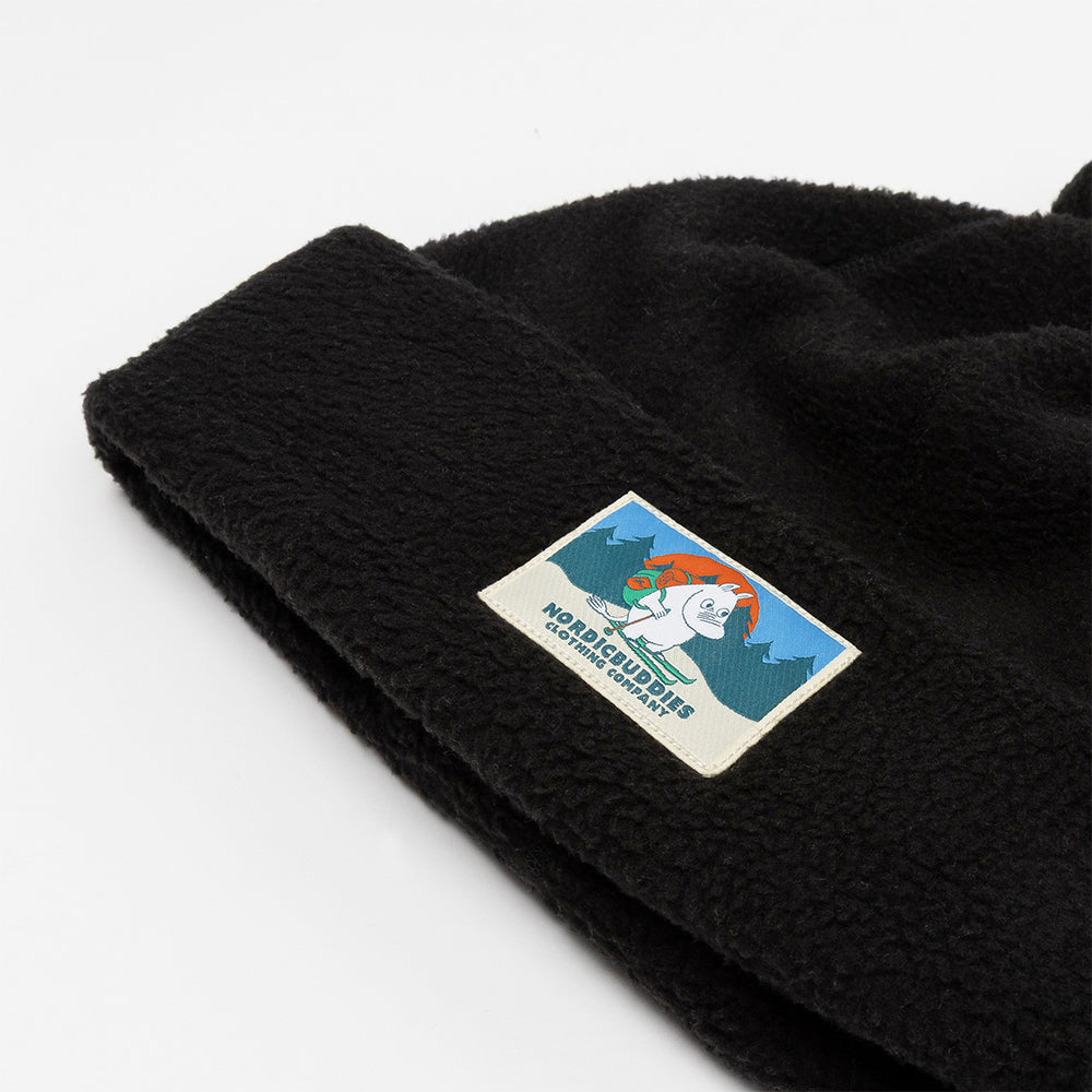 Moomintroll Fleece Beanie Black